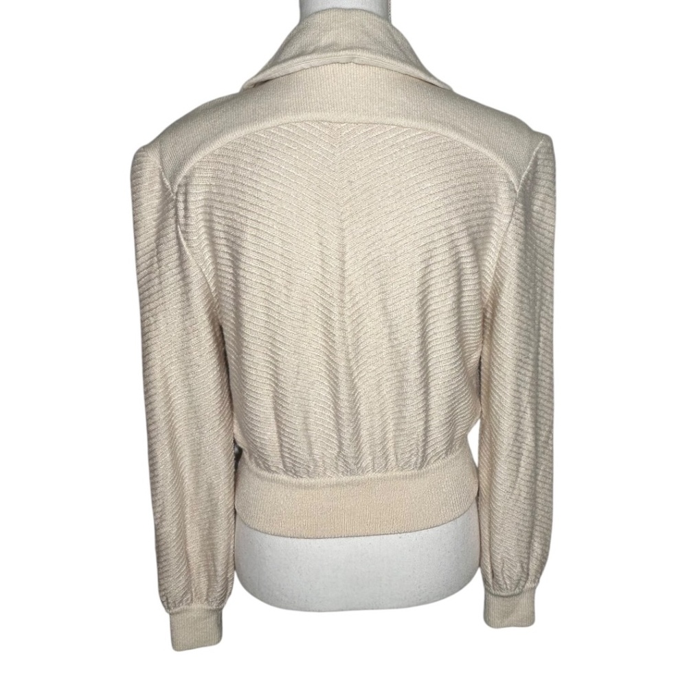 St. John Collection Cream Button Front Cardigan J… - image 2